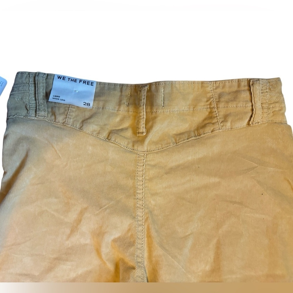 NWT We The Free People Libre Wide Leg Cord Jeans Sand Tan Beige Size 30 - Picture 6 of 10